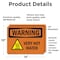 Signmission Hot Surface Sign, 10 in H x 14 in W, Vinyl Decal, Very Hot Water With Symbol OS-2PACK-WS-D-1014-L-12449 - alternate 2